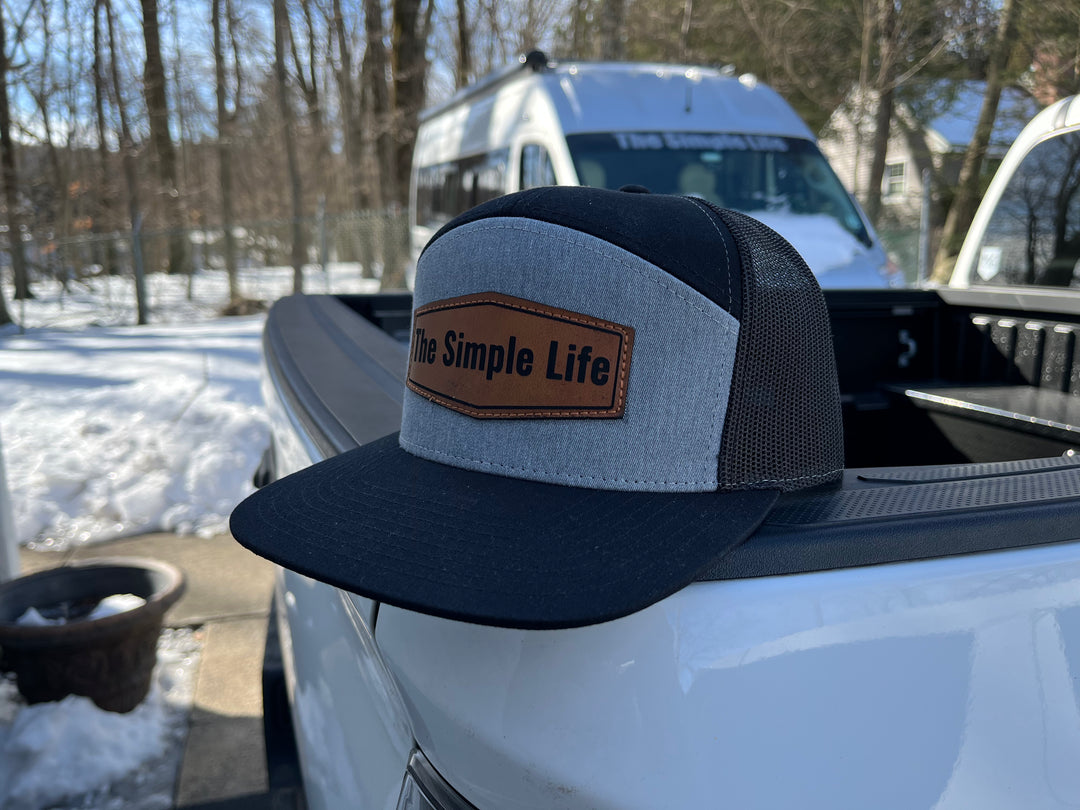 The Simple Life 7 Panel Charcoal Front/ Black 168