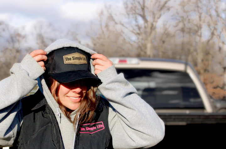 The Simple Life Black on Black Low Pro Trucker