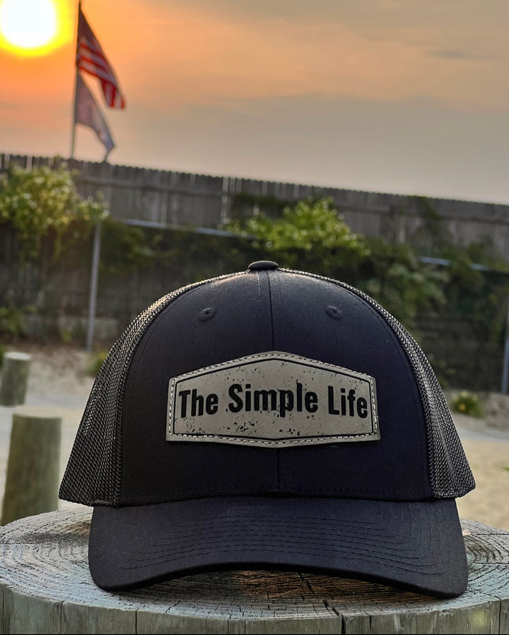 The Simple Life Black on Black Low Pro Trucker